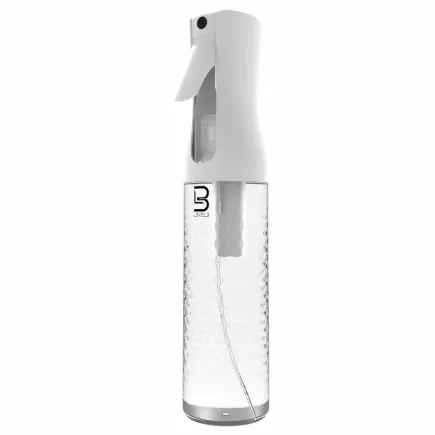 L3VEL3 Beveled Spray Bottle White / Clear