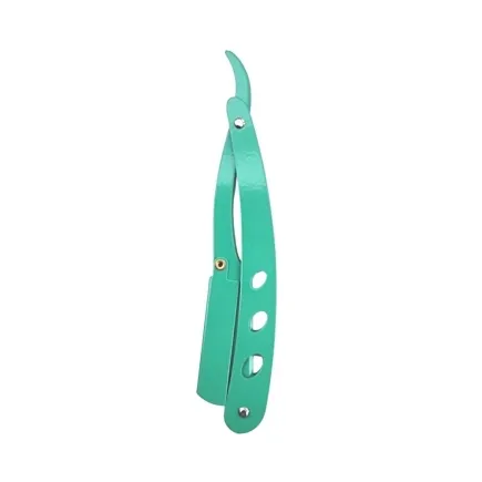 BarberBro. Stainless Steel Cut-Throat Straight Razor Green