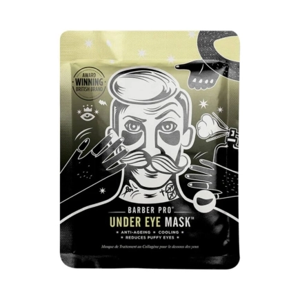 Barber Pro Under Eye Mask With Activated Charcoal & Volcanic Ash - 3 x 3.5g