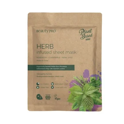 BeautyPro Herb Infused Sheet Face Mask 22ml