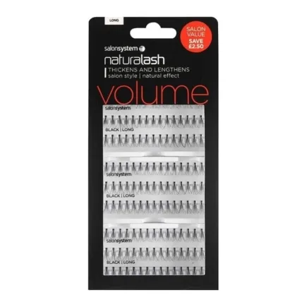 Salon System NaturaLASH - Volume - Salon Value Individual Eyelashes - Black Long