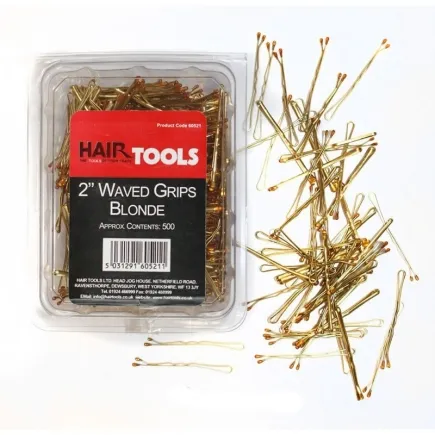 HairTools Two Inch Waved Grips Blonde Pack Of 500