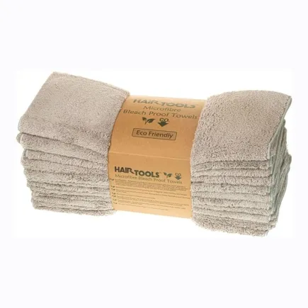 Hairtools Microfibre Bleach Proof Towels Silver Grey