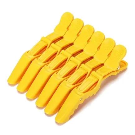 BarberBro. Croc Clips 6 Pack - Yellow
