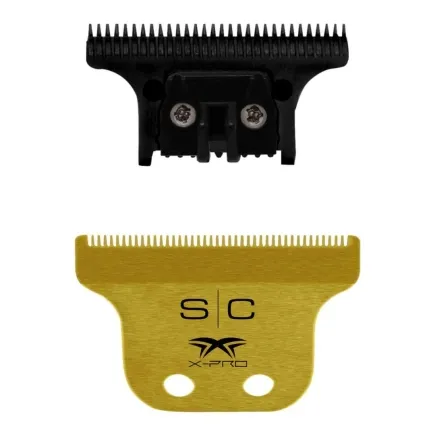 StyleCraft Trimmer Blade Set - Gold X-Pro CLASSIC Blade with THE ONE DLC Deep Tooth Cutter