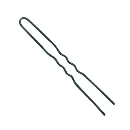 Sibel Wavy Hair Pins 70mm Black - 50 Pack