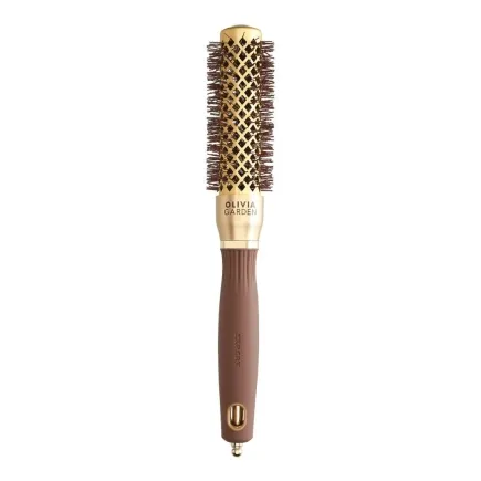 Olivia Garden Expert Blowout Round Hair Brush Speed Gold & Brown 25mm