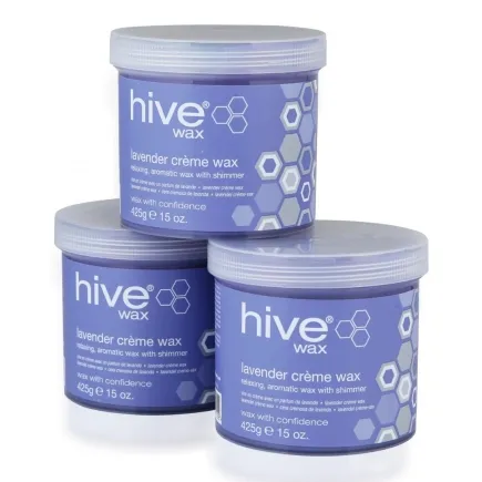 Hive Of Beauty Lavender Shimmer Creme Wax - 3 for 2 Pack