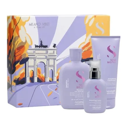 Alfaparf Milano Semi Di Lino Smooth Gift Set