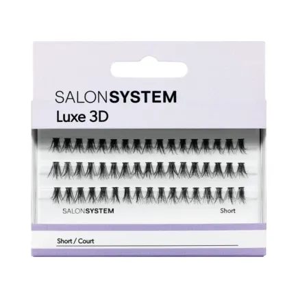 Salon System Lash Luxe 3D Short - Salon Style Individual Cluster Lashes
