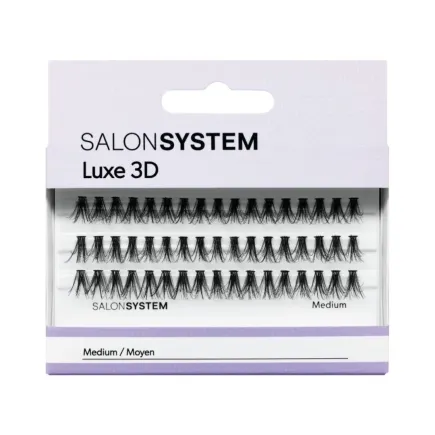 Salon System Lash Luxe 3D Medium - Salon Style Individual Cluster Lashes