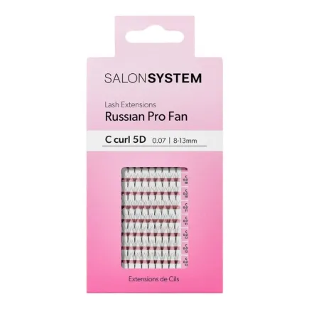 Salon System ProFan C-Curl 5D 8-13mm - Russian Pro Fan Lash Extensions