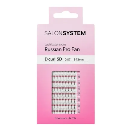 Salon System ProFan D-Curl 5D 8-13mm - Russian Pro Fan Lash Extensions