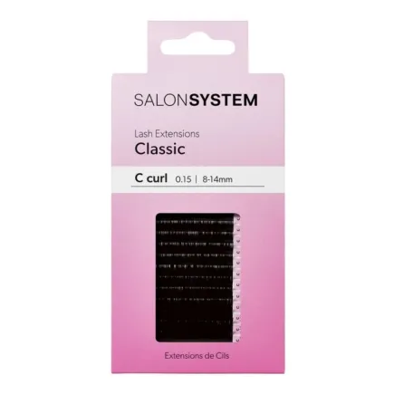 Salon System Classic C-Curl 0.15 8-14mm - Natural Look Eyelash Extensions