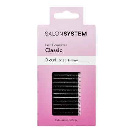 Salon System Classic D-Curl 0.15 8-14mm - Natural Look Eyelash Extensions