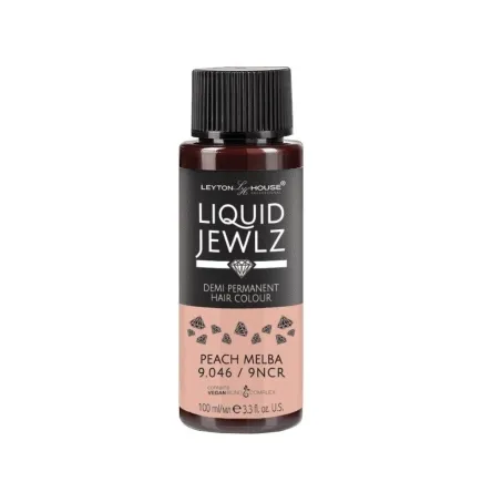 Leyton House Professional Liquid Jewlz Demi Permanent Hair Colour 9.046 Peach Melba 100ml