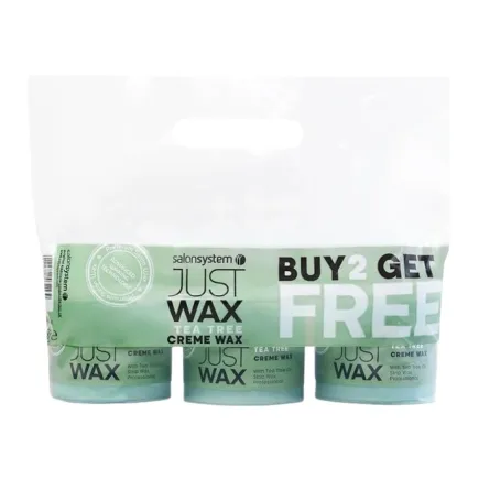 Just Wax Tea Tree Crème Wax 450g - 3 Pack