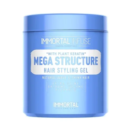 Immortal Infuse Mega Structure Hair Styling Gel With Plant Keratin 500ml