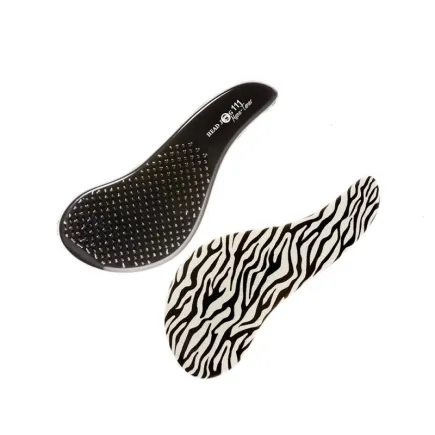 Head Jog 111 Mane-Tamer Zebra Detangle Brush