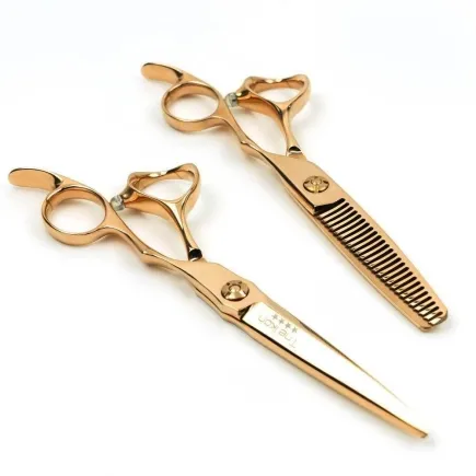Matakki Ikon Rose Gold Professional Hair Cutting Scissor Set 6.5 inch