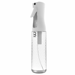 L3VEL3 Beveled Spray Bottle White / Clear