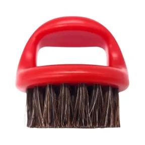 BarberBro. Boar Bristle Knuckle Fade Brush - Red