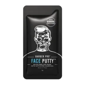 Barber Pro Face Putty Peel-Off Mask With Activated Charcoal Sachet, 3 x 7g