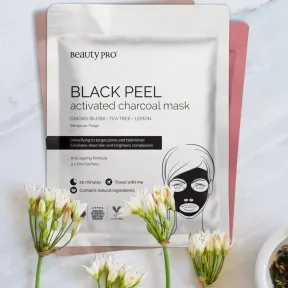 BeautyPro Black Peel Charcoal Mask, 3 x 7ml