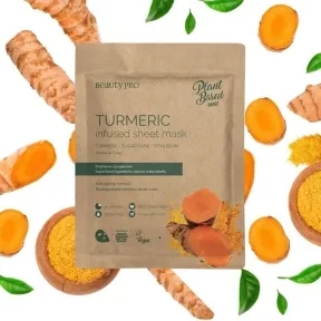 BeautyPro Tumeric Infused Sheet Face Mask 22ml