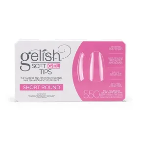Gelish Soft Gel Tips - Short Round, 550 Pack