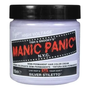 Manic Panic Classic High Voltage Semi Permanent Hair Colour Silver Stiletto 118ml
