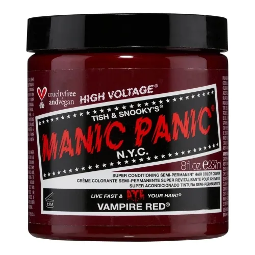 Manic Panic Classic High Voltage Semi Permanent Hair Colour Vampire Red 236ml