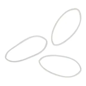 Sibel Clear Elastic Hair Ties - Pack of 500