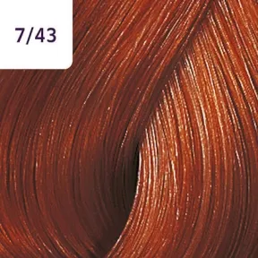 Wella Professionals Color Touch Semi Permanent Hair Colour 7/43 Medium Red Gold Blonde 60ml