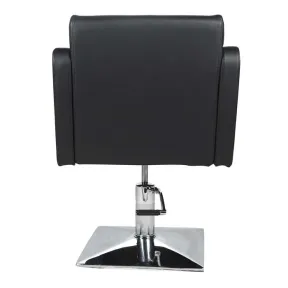 Salon Fit Manhattan Styling Chair Black with Square Base