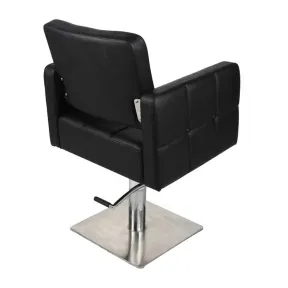 Salon Fit Dakota Styling Chair Black with Square Base