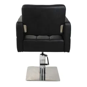 Salon Fit Dakota Styling Chair Black with Square Base