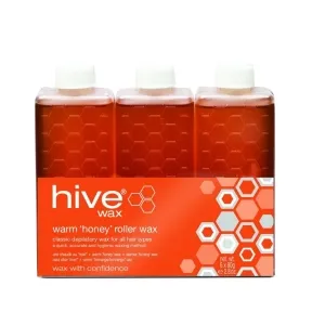 Hive Of Beauty Roller Refill Warm 'Honey' Wax, 6 x 80g