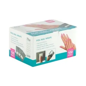 The Edge Foil Nail Wraps With Pads 100'S