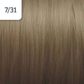 Wella Professionals Illumina Colour Tube Permanent Hair Colour 7/31 Medium Gold Ash Blonde 60ml