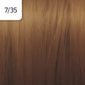 Wella Professionals Illumina Colour Tube Permanent Hair Colour 7/35 Medium Gold Mahogany Blonde 60ml