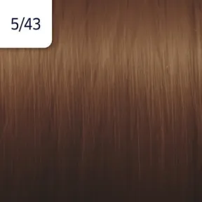 Wella Professionals Illumina Colour Tube Permanent Hair Colour 5/43 Light Red Gold Brown 60ml