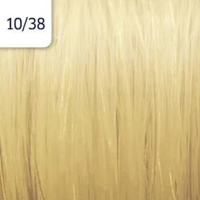 Wella Professionals Illumina Colour Tube Permanent Hair Colour 10/38 Lightest Gold Pearl Blonde 60ml