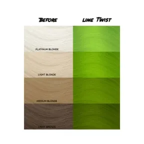 Crazy Color Semi Permanent Hair Colour Cream - Lime Twist 100ml