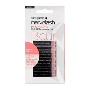 Marvelash B Curl Lashes 0.20 Assorted Black
