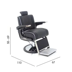 REM Voyager Classic Barber Chair Black