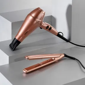 BaByliss PRO Keratin Lustre Hair Straightener - Rose Gold