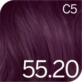 Revlon Professional Revlonissimo Color Excel Tone On Tone Ammonia Free Hair Colour 55.20 Light Intense Burgundy Brown 70ml