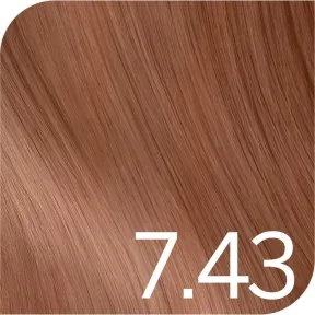 Revlon Professional Revlonissimo Color Excel Tone On Tone Ammonia Free Hair Colour 7.43 Medium Copper Golden Blonde 70ml