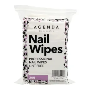 Agendas Disposables Lint Free Nail Wipes 200 Pack